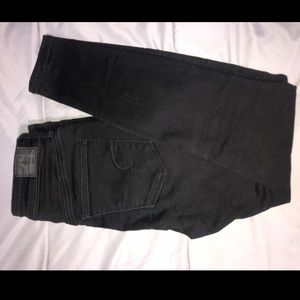 American Eagle black stretch skinny jeans